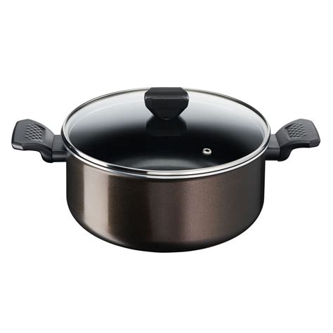 TEFAL Faitout Aluminium Couvercle EASY COOK CLEAN 24 Cm Pas Cher