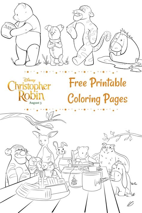 Christopher Robin Coloring Pages