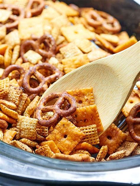 Slow Cooker Chex Mix W Ranch Seasoning