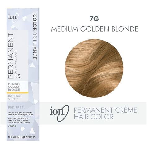 Ion G Medium Golden Blonde Permanent Creme Hair Color By Color