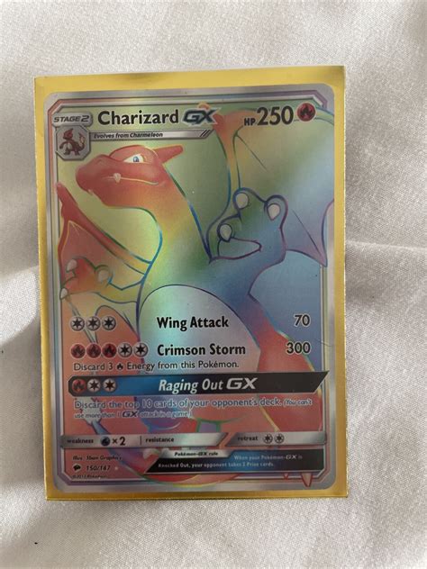 Pokemon Charizard Gx Rainbow Rare Sugarbool