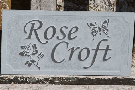 Modern Slate Sign With Raised Lettering On 20mm Slate The Sign Maker Shop