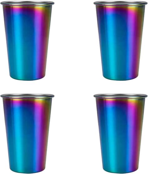 Amazon D Eco Unbreakable Holographic Stainless Steel Party Cups