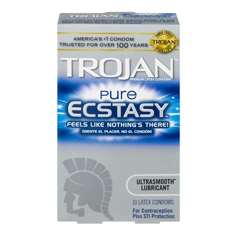 Trojan Pure Ecstasy Ultrasmooth Condoms 10 Count