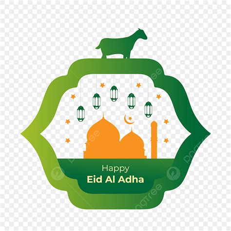 Diseño De Eid Al Adha Png Png Eid Mubarak Fiesta Verde Png Y Vector Para Descargar Gratis