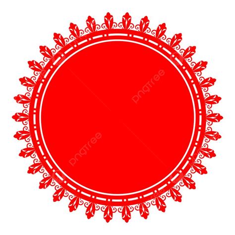 Durga Puja Decorative Transparent Red Border Durga Puja Navratri