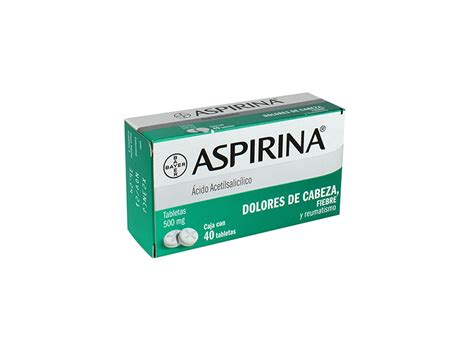 Aspirina 500 Mg 40 Tabletas Central Farma