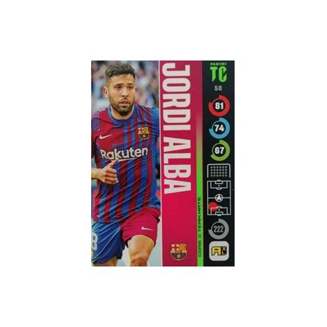 Oferta Cromos Jordi Alba Barcelona Adrenalyn Xl Top Class Panini