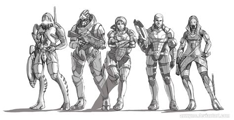 Mass Effect Characters by Auzzymo on DeviantArt