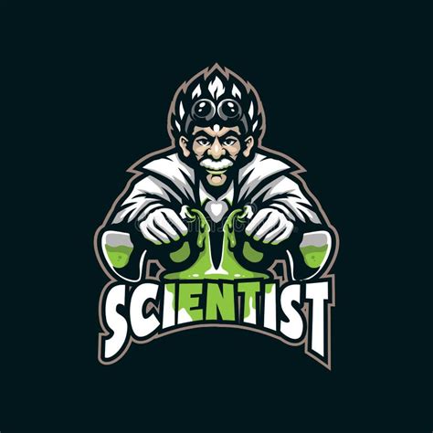 scientist mascot logo design vector  modern illustration concept