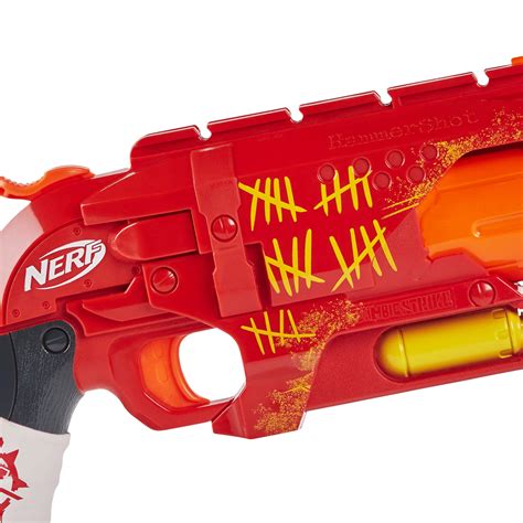 Buy Nerf Zombie Strike Hammershot Blaster Pull Back Hammer Blasting Action 5 Official Zombie