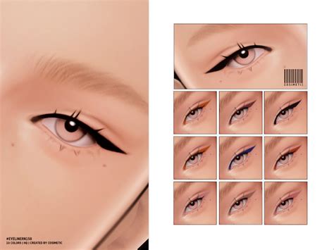 Cosimetics Eyeliner N150 Sims 4 Cc Makeup Sims 4 Cc Eyes The