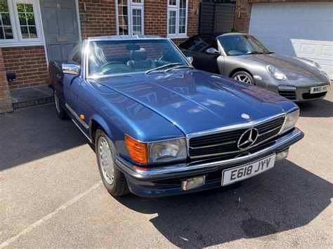 Mercedes Sl R In Nautic Blue With Hardtop For Sale Car And