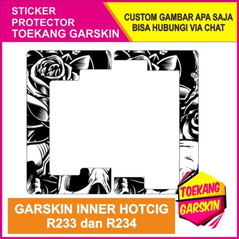 Jual Garskin Inner Hotcig R Dan Hocig R Skull Hitam Putih