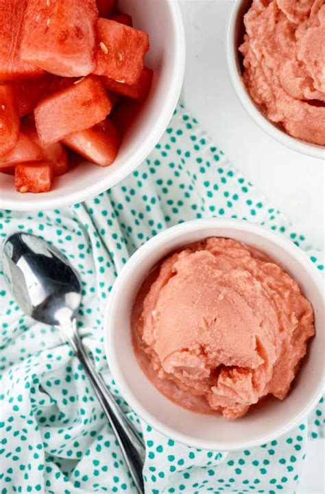 Two Ingredient Watermelon Ice Cream Slender Kitchen Recipe