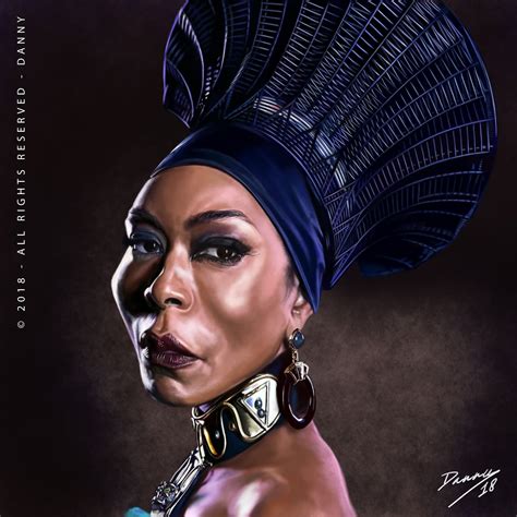 Dannys Illustrations Celebrity Caricatures Celebrity Art Angela Bassett