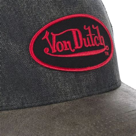 Von Dutch ROB Trucker Cap Schwarz Caphunters De