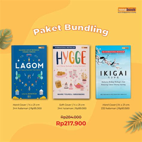 Jual Paket Bundling Buku Ikigai Hygge Dan Lagom Renebook Shopee