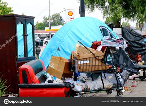 Los Angeles California June 2023 Homeless Houses Downtown Los Angeles ...