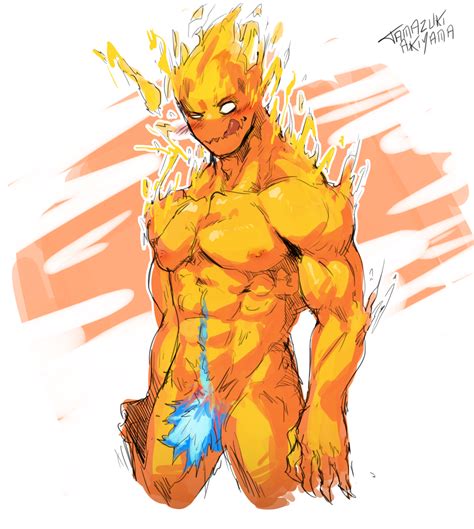 Rule 34 Fire Hidden Penis Looking At Viewer Male Male Only Muscular Male Nipples Scp 457 Scp