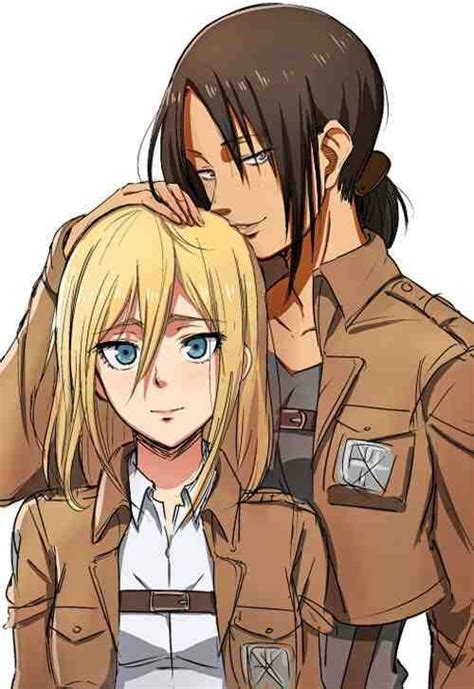 They Are So Cute Together Christa Attack On Titan Attack On Titan