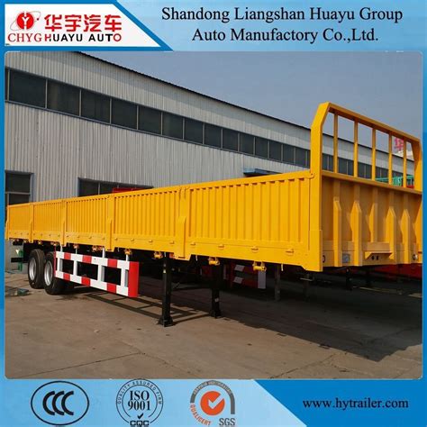 Side Wall Axles Tons Bulk Cargo Fence Stake Semi Trailer With With