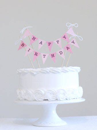 Amazing Buntings Happy Birthday Cake Bunting Topper Hand Made In UK