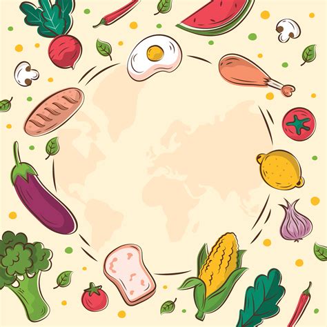 World Food Day Celebration Frame Concept 11433638 Vector Art At Vecteezy