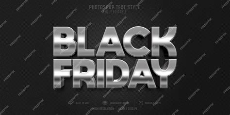 Premium Psd Black Friday 3d Text Style Effect Premium Psd