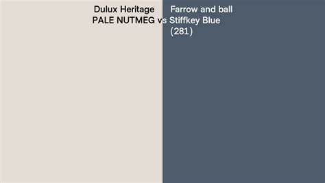 Dulux Heritage Pale Nutmeg Vs Farrow And Ball Stiffkey Blue Side