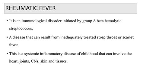 Rheumatic Fever Ppt