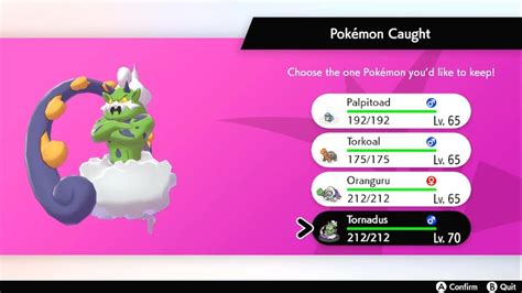 Hunting For Shiny Tornadus In Pokemon Sword And Shield Youtube