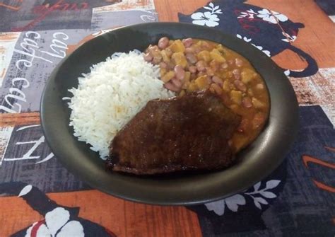 Arroz Con Nenestra De Fréjol Y Carne Frita 🍛 Receta De Vepi73 Cookpad