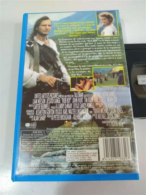 Rob Roy Liam Neeson Jessica Lange Vhs Film Tape Espagnol T Eur