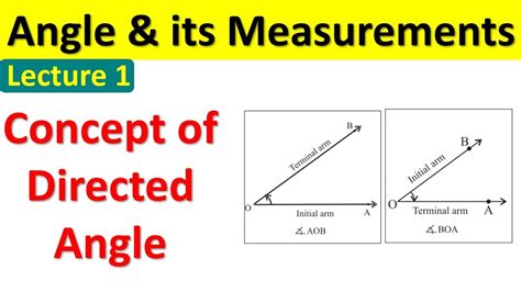 Angle And Its Measurement Directed Angle Lecture1 11th STD Mathematics