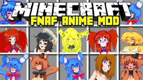 Minecraft Five Nights In Anime Mod Fnia Mangle Anime Foxy And More Modded Mini Game Youtube