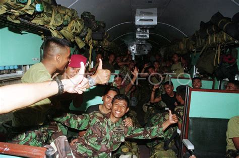 Pasukan Marinir Tni Al Kembali Ke Markas Antara Foto