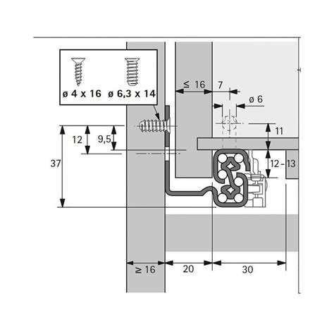 Hettich Coulisses Billes Quadro V Push To Open Charge Kg Sortie