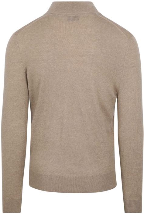 Suitable Merino Half Zip Trui Beige MRI HZ 23 Kl VP55087 Online