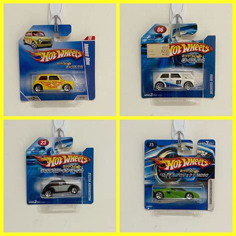 Hot Wheels Japan Short Card Morris Mini Volkswagen Beetle Lotus