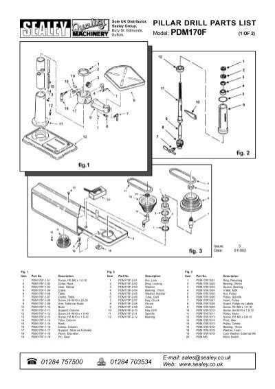 Pillar Drill Parts List Justoffbase