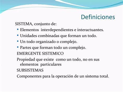 TEORIA DE SISTEMAS Y ENFOQUE SISTEMICO PPT