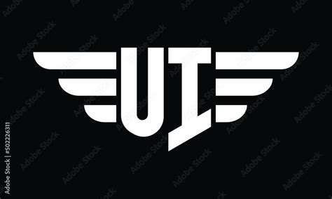 Ui Logo Design Vector Template Monogram Logo Abstract Logo