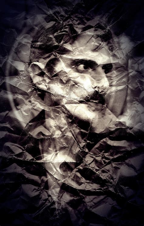 Crushed paper portrait by April-Mo on deviantART