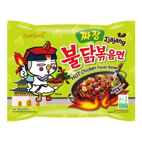 Buy Samyang Hot Chicken Flavor Ramen Jjajang Korean Black Bean Sauce 140g Korean Supermarket