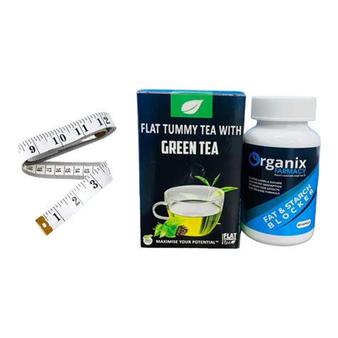 Fat And Starch Blocker 60 Capsules With Flat Tummy Tea And Body Tape Shop Today Get It Tomorrow