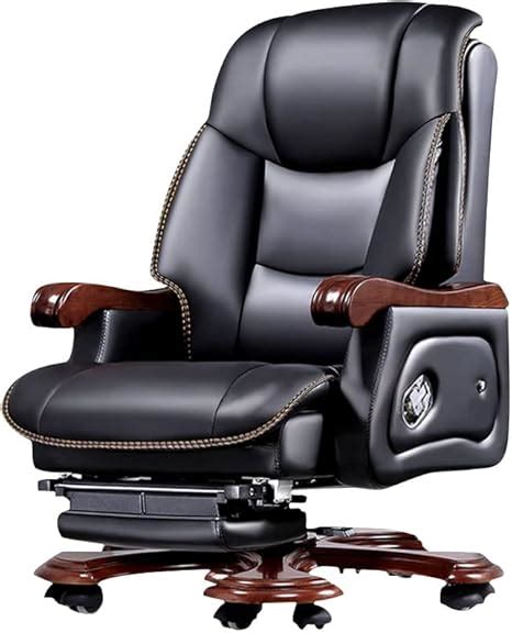 Kinnls Jones Fully Reclining Office Chair Massage Chair With Footrest Genuine