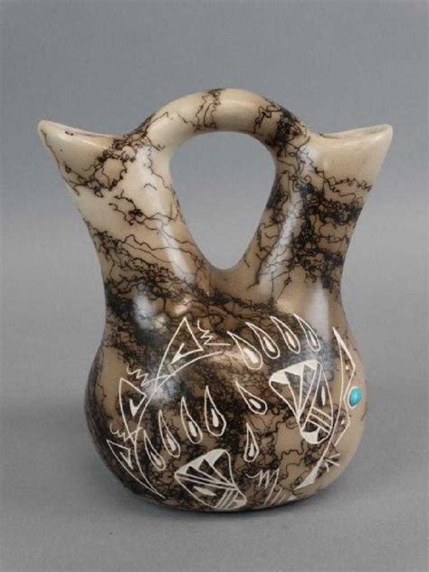 Navajo Horse Hair Wedding Vase By Skeeter Vail