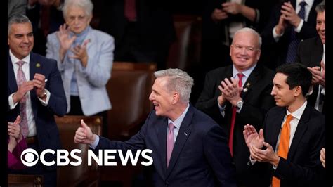 Rep Kevin Mccarthy Elected House Speaker On The 15th Ballot Full