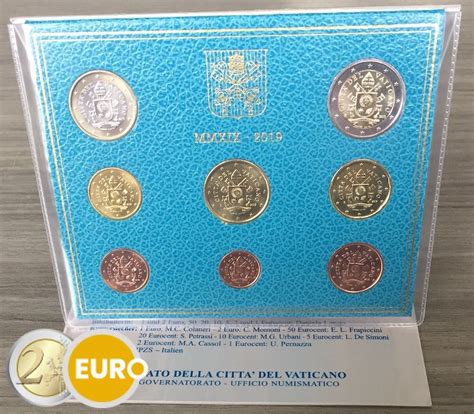 Série euro BU FDC Vatican 20191 cent à 2 euros 2eurocommemorative fr